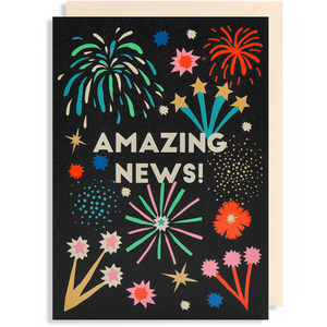 Amazing News Fireworks Card