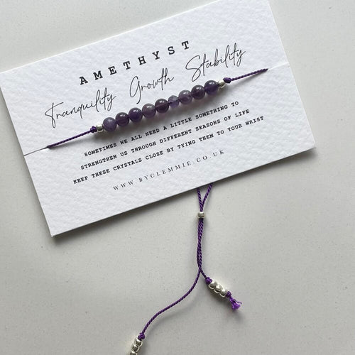 Amethyst Crystal Bracelet