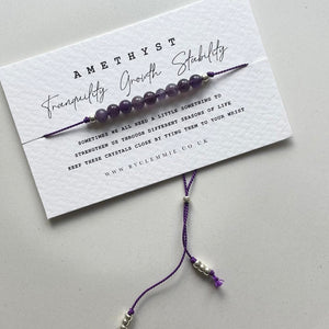 Amethyst Crystal Bracelet