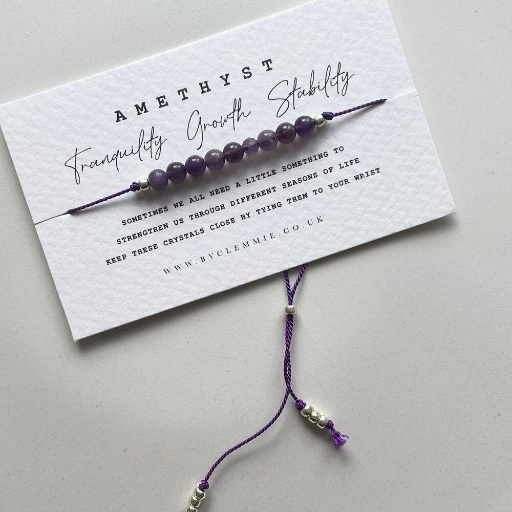 Amethyst Crystal Bracelet