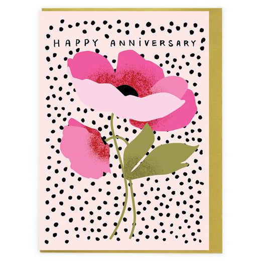 Happy Anniversary Floral Card