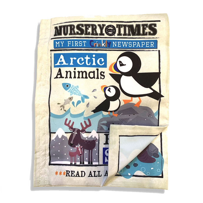 Nursery Times Crinkly Newspaper - Arctic Animals