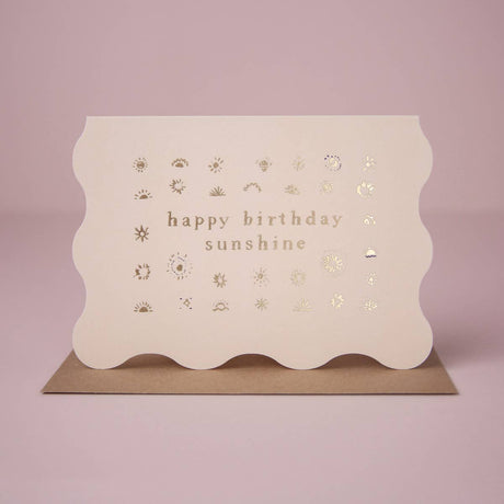Sunshine Wavy Birthday Card