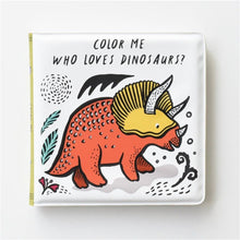Load image into Gallery viewer, Who Loves Dinosaurs Colour Changing Bath Book