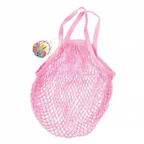 Organic Cotton String Bag Baby Pink