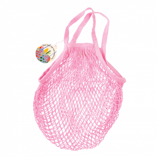 Organic Cotton String Bag Baby Pink