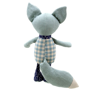 Linen Blue Fox Soft Toy