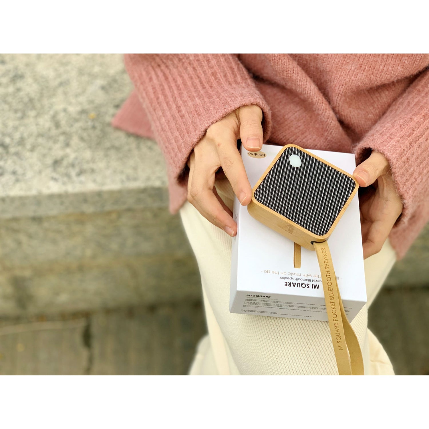 Mi Square Speaker: Bamboo