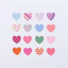 Load image into Gallery viewer, Washi Tape Heart Stickers