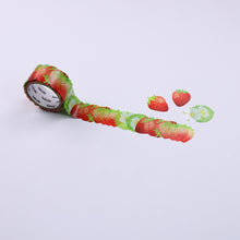 Load image into Gallery viewer, Washi Tape Strawberry Stickers