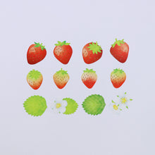 Load image into Gallery viewer, Washi Tape Strawberry Stickers