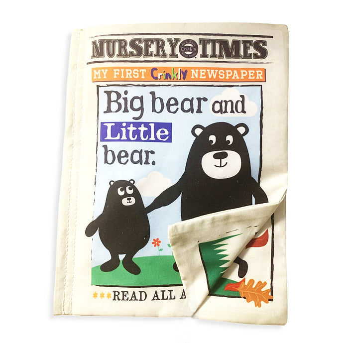 Nursery Times Crinkly Newspaper - Big Bear Little Bear