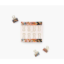 Load image into Gallery viewer, Floral Binder Clips