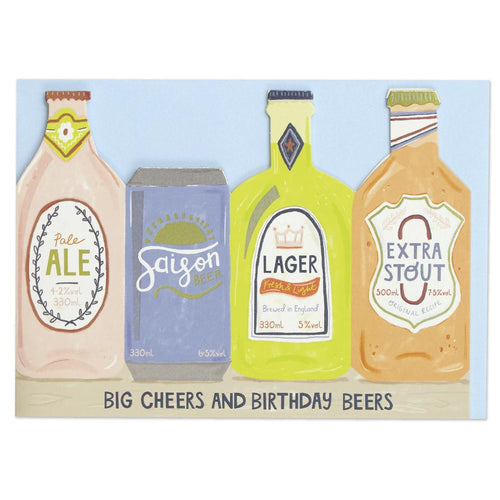 Big Cheers and Birthday Beers Card