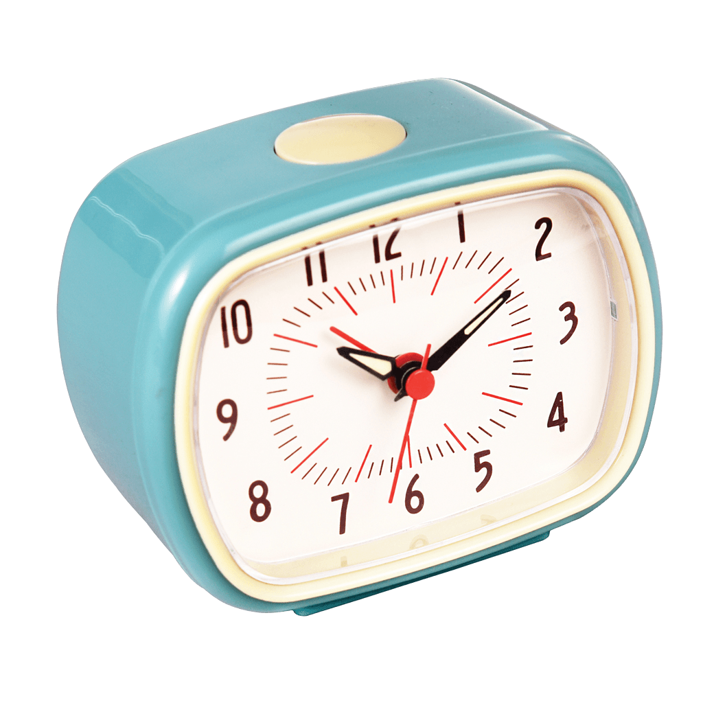 Blue Retro Alarm Clock