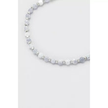 Load image into Gallery viewer, Blue Lace Agate Gemstone Slider Bracelet