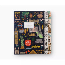 Load image into Gallery viewer, Bon Voyage Set Of 3 Stitched Notebook Set
