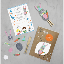 Load image into Gallery viewer, Make Your Own Bunny Peg Doll Kit
