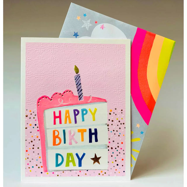 Textured Cake Birthday Card