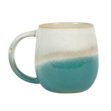 Small Glaze Ombre Turquoise Mug