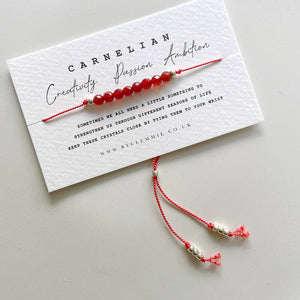 Carnelian Crystal Bracelet