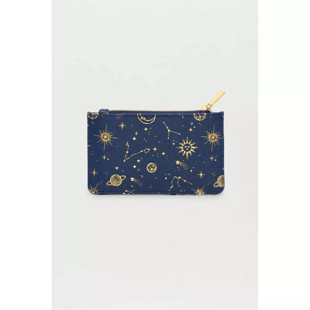 Navy Celestial Card Purse