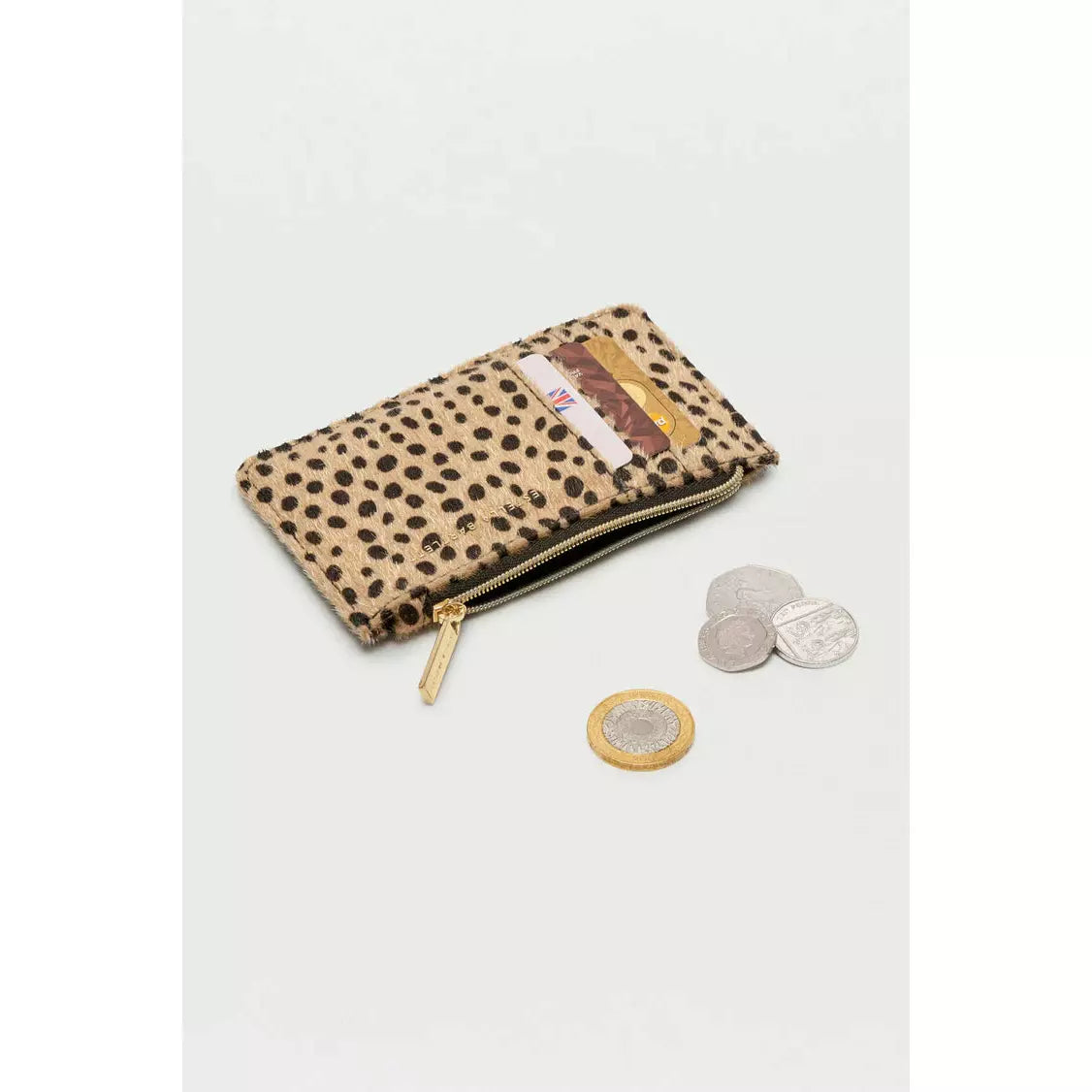 Cheetah Textured Card Purse