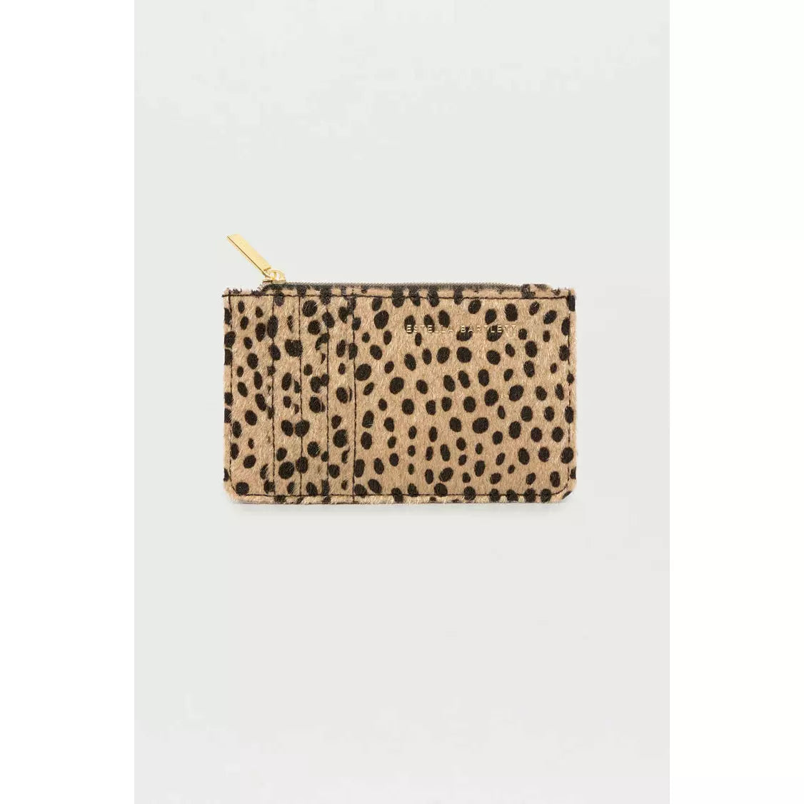 Cheetah Textured Card Purse