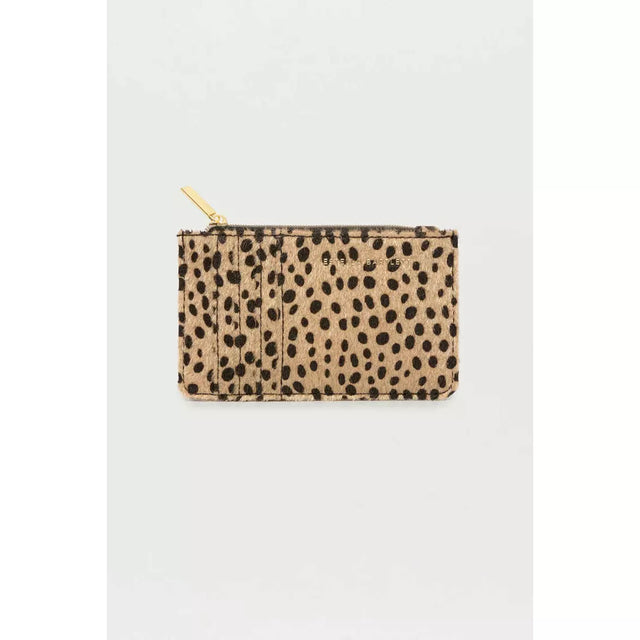 Cheetah Textured Card Purse