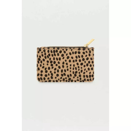 Cheetah Textured Card Purse