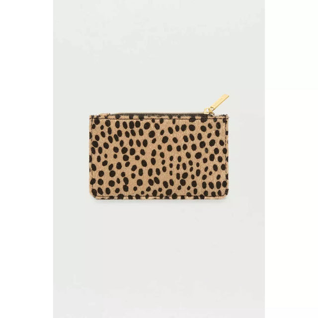 Cheetah Textured Card Purse