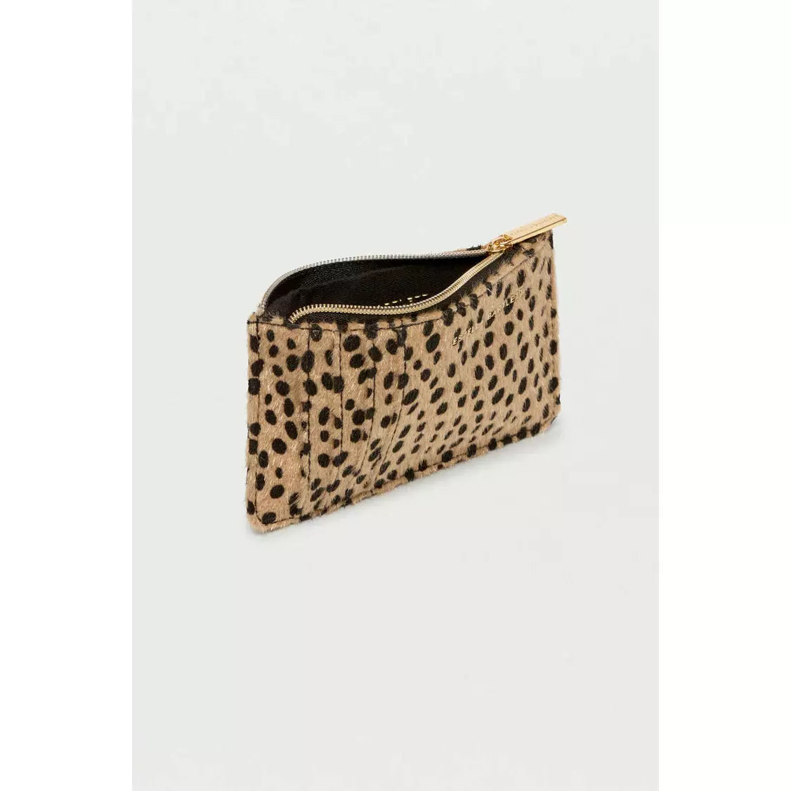 Cheetah Textured Card Purse