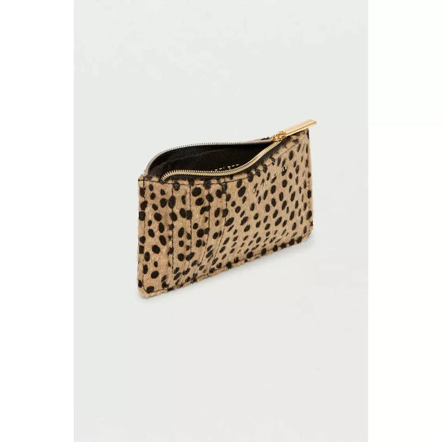 Cheetah Textured Card Purse