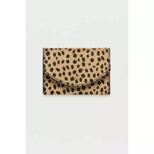 Cheetah Textured Envelope Card Purse