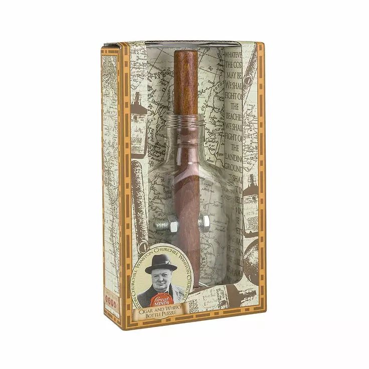 Churchill's Cigar And Whisky Bottle Puzzle
