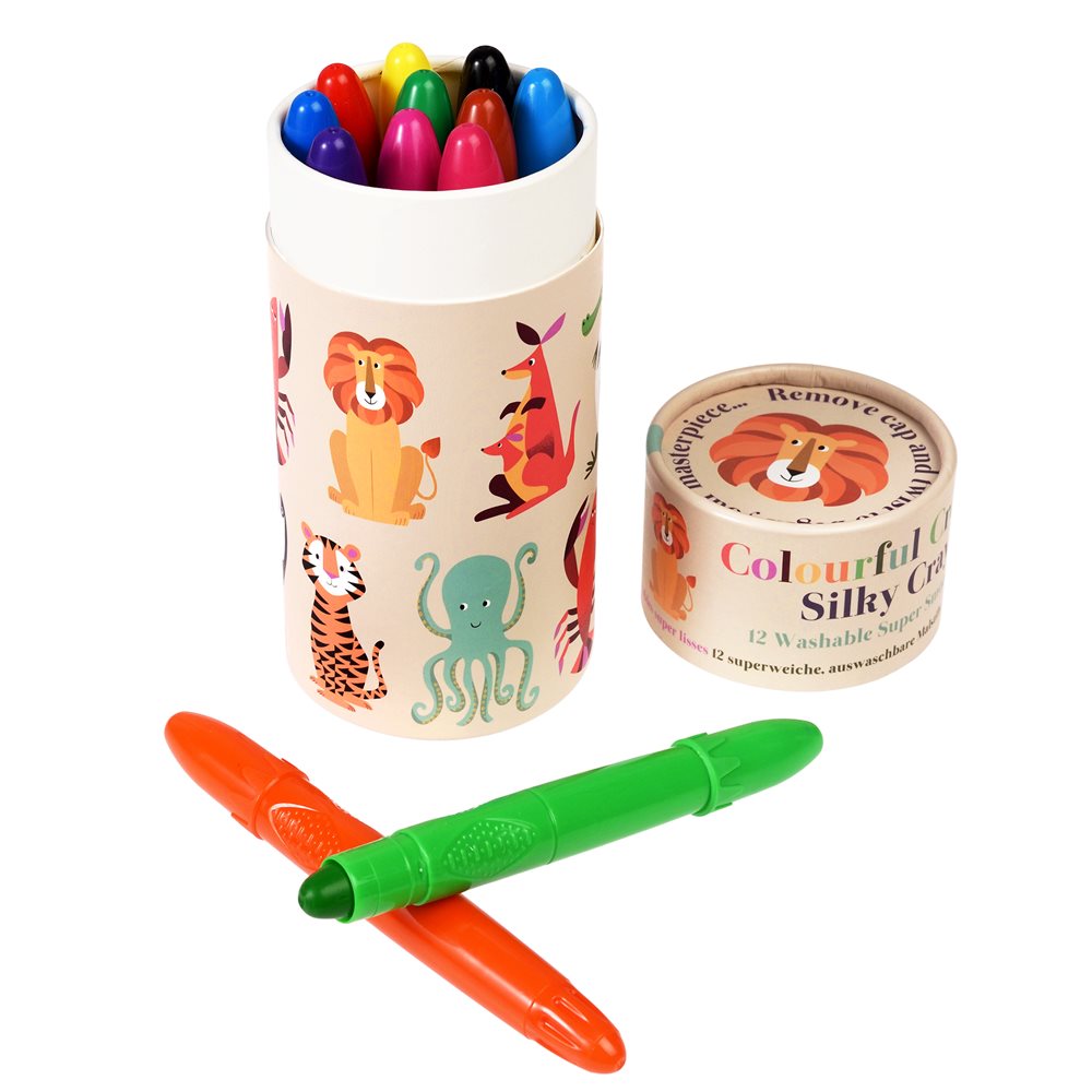 Colourful Creatures Silky Crayons Set Of 12