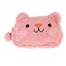 Load image into Gallery viewer, Cookie Cat Plush Make Up Bag