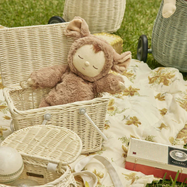 Chalk Piki Rattan Basket