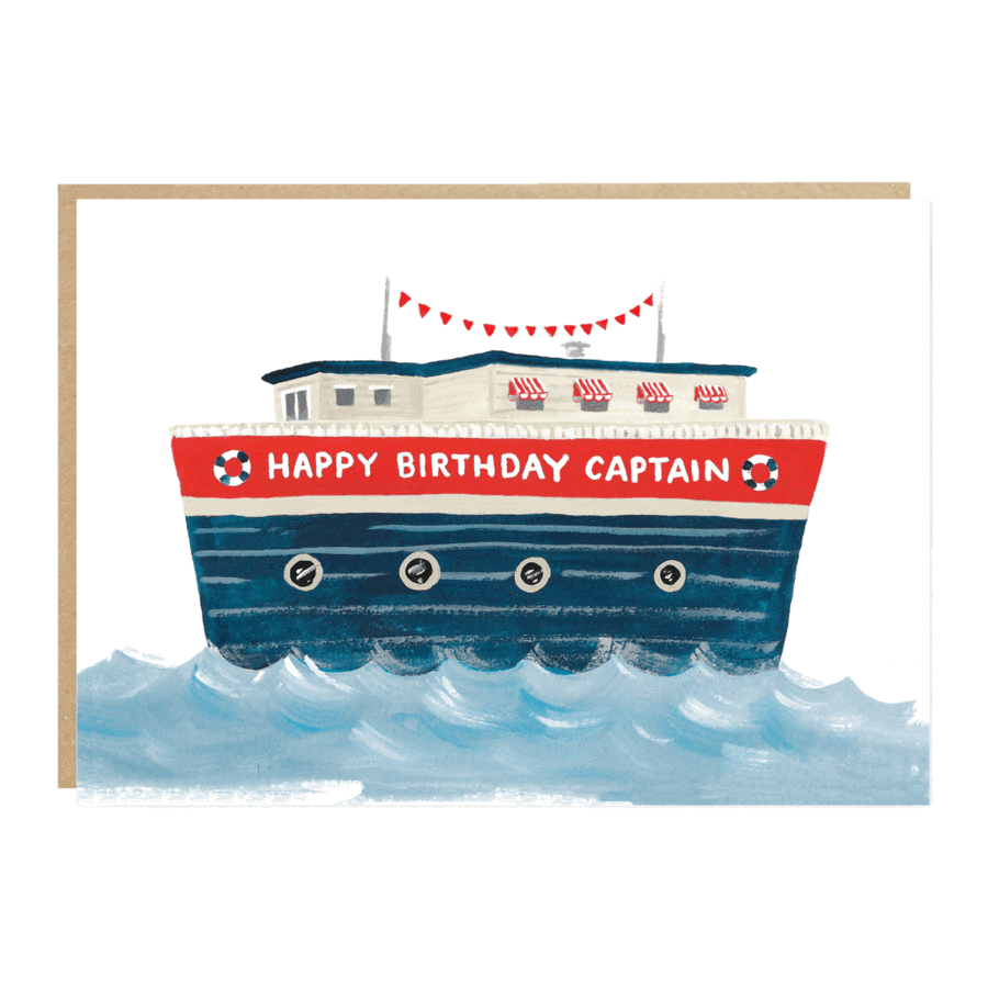 Happy Birthday Captain Card