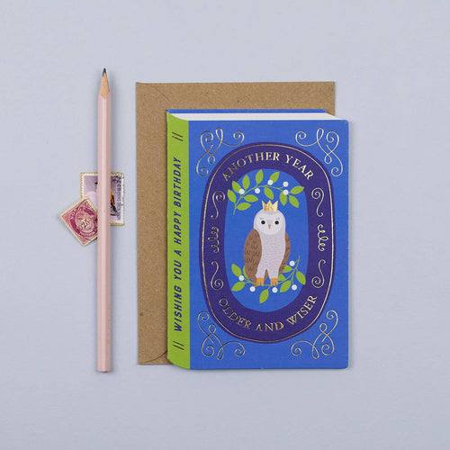 Fairytale Wise Owl Birthday Card