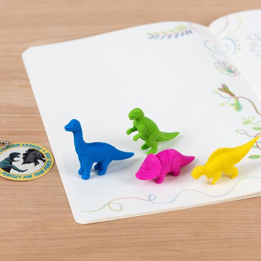 Colourful Dinosaur Erasers