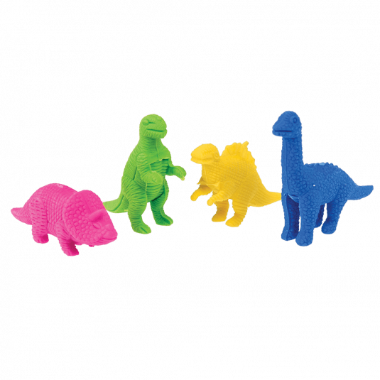 Colourful Dinosaur Erasers