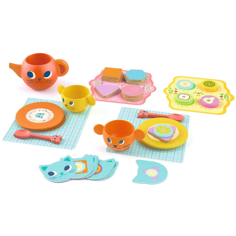 Cats Wooden Tea Play Set