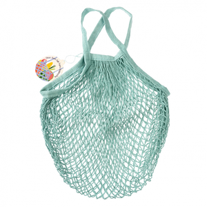 Organic Cotton String Bag Duck Egg