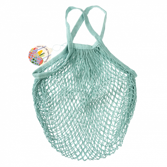 Organic Cotton String Bag Duck Egg