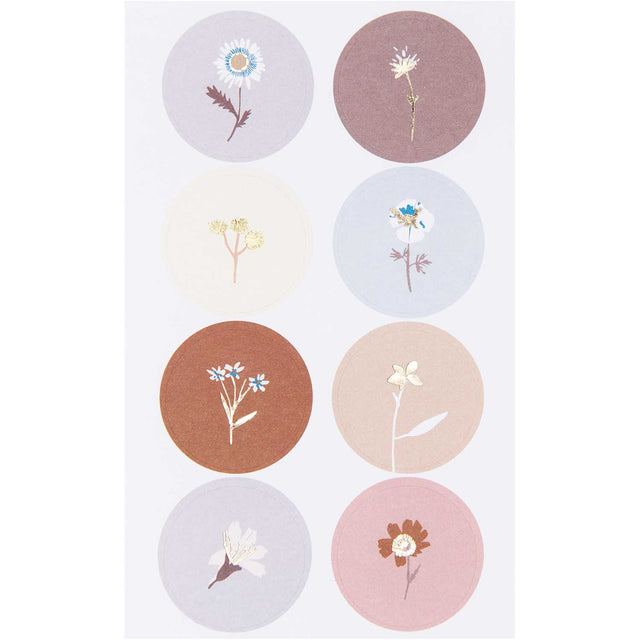 Earthy Floral Stickers