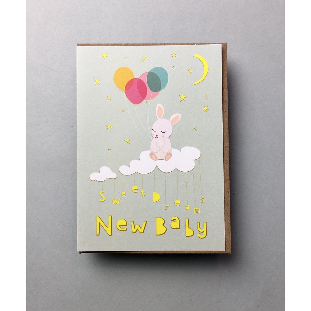 New Baby Card Balloons