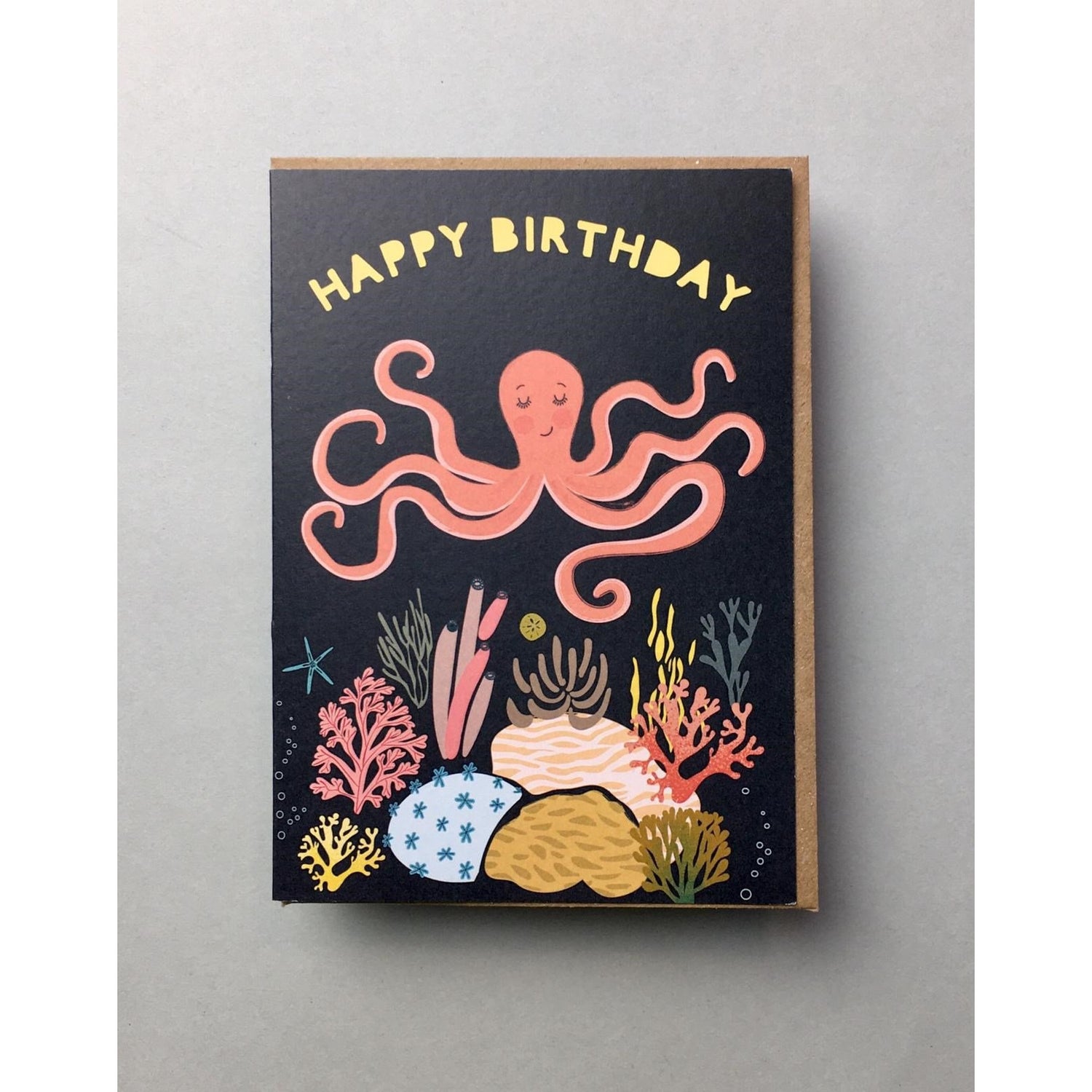 Happy Birthday Octopus Card