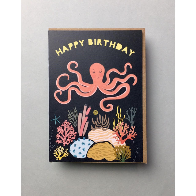 Happy Birthday Octopus Card