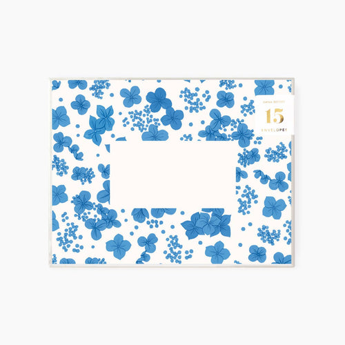 Hydrangea Set of 15 Envelopes